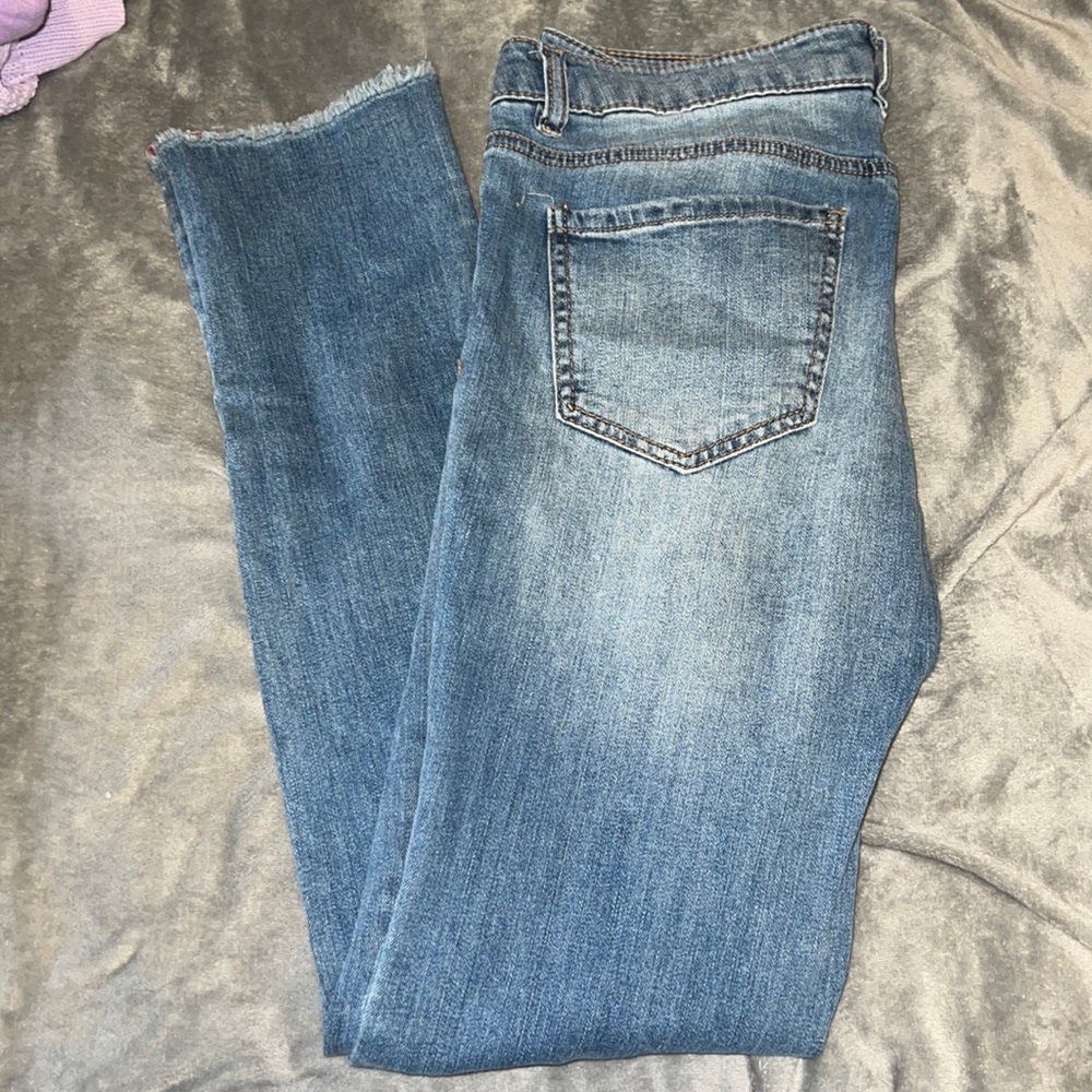 Blue faided styled jeans
